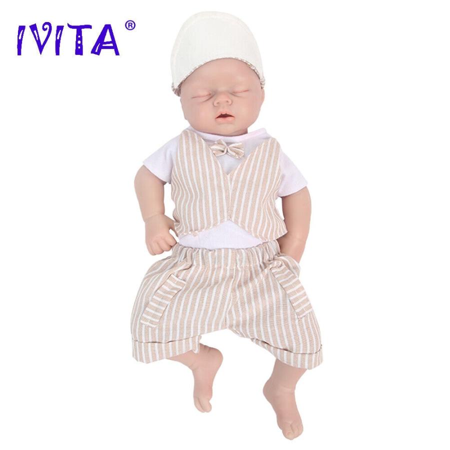 リボーンドール 20''Lifelike Sleeping Infant Full Silicone Eyes