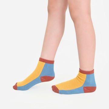 VOLA 消臭1/2襪2雙入 撞色 16-18CM-2色任選