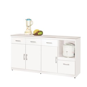 祖迪白色5.3尺石面碗碟櫃下座