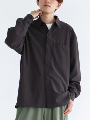 簡約胸前口袋設計長袖襯衫(PP41M0A0400) - CRAFT STANDARD BOUTIQUE