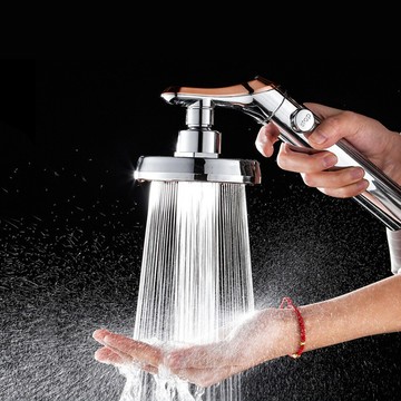 spa大面積增壓一鍵止水蓮蓬頭