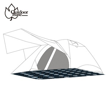 【地布】彩繪天空270帳專用|抵擋泥濘|耐磨底布|防潑水格紋抗撕裂-OB23199