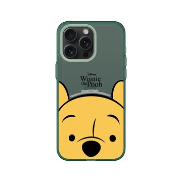 iPhone 15 Pro Max Clear 憂墨綠 - 迪士尼-小熊維尼 Disney Winnie The Pooh - 罐中一探