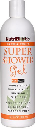 NutriBiotic Super Shower Gel Fresh Fruit 12 fl oz