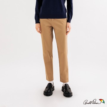 Arnold Palmer -女裝-時尚斜紋休閒長褲-卡其色