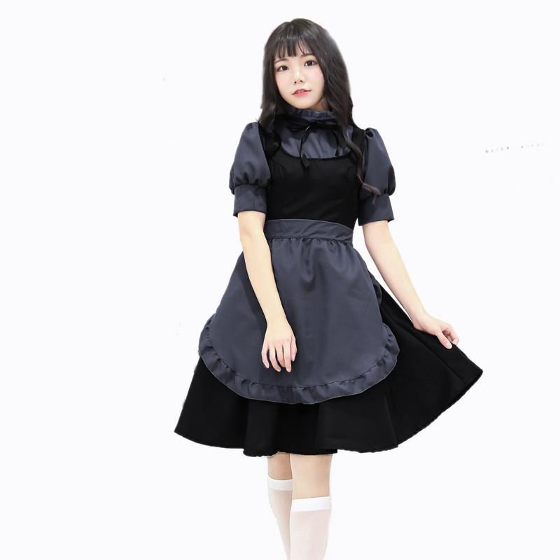 Amazon | 秋葉原 メイドカフェ 制服 メイド服 コスプレ衣装