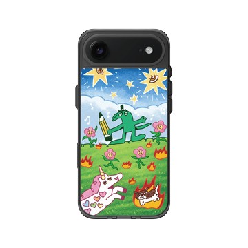 iPhone Air Clear (相機按鈕) 酷墨灰 - 怪奇事物所 Incrediville - 寫字所長