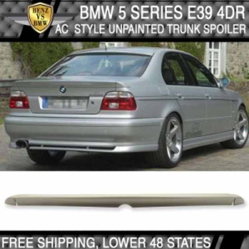 USパーツ米国在庫97-02 BMW 5シリーズE39 4Dr ACスタイル未塗装ABS