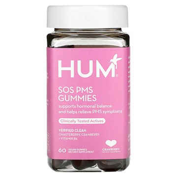 HUM Nutrition, SOS PMS 軟糖，蔓越莓味，60 粒全素軟糖
