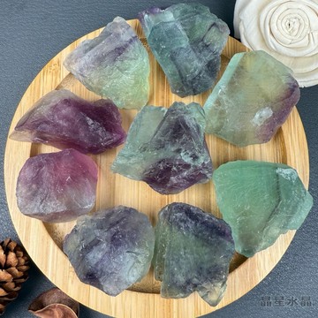 【晶星】天然彩螢石原礦 綠螢石 彩螢石 螢石 水晶 礦石 原礦 天然水晶 天然原礦 擺件 招財 開運 開運小物 礦物