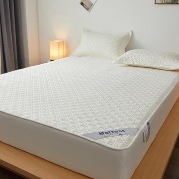 A類母嬰全棉抗菌防螨床笠床墊保護套白色床包