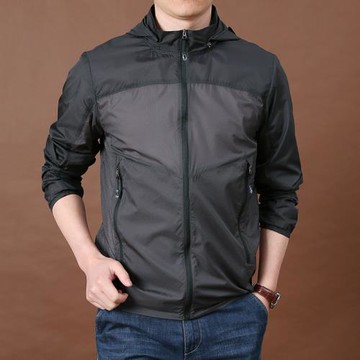 夏季防曬服男士薄款透氣運動休閑防曬衣大碼皮膚衣男裝上衣外套潮