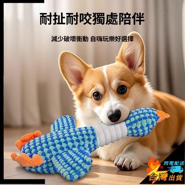 【台灣出貨】狗狗玩具 毛絨玩具 寵物發聲玩具 狗狗解悶 陪伴神器 造型大雁玩具 啃咬紓壓陪伴玩具 互動耐咬玩具