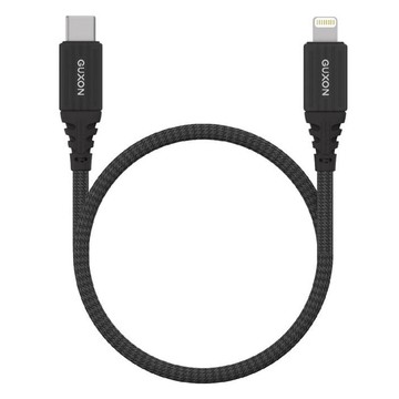 GUXON 古尚 Type-c to Lightning 鋅磁王捲捲線 快充編織線  黑色  1m  1條