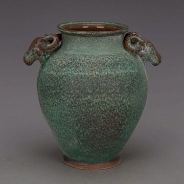 宋 鈞窯 爐鈞釉 雙耳鹿頭尊 仿古舊貨瓷器家居裝飾軟裝收藏擺件