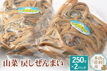 山菜 秋田県産 戻しゼンマイ 250g×2パック （発送は7月頃）