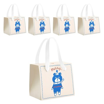 Hello Morris 聖誕熊熊新款禮物盒 混色  5個  聖誕熊熊 米色