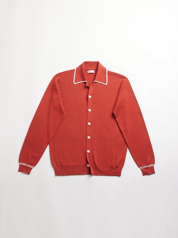 doppiaa Aagar Rust Knitted Shirt