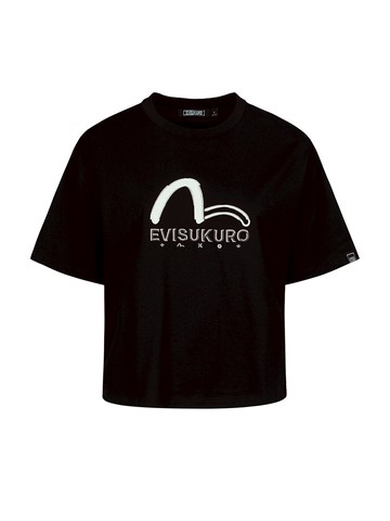 Seagull Print and Embroidery T-shirt