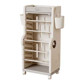 lilikoko 哩哩摳摳 小鱷魚可移動書架  30 x 39 x 82cm  7層  綠色