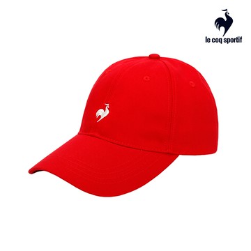 【LE COQ SPORTIF 法國公雞】男女款紅色棒球帽LWW03302