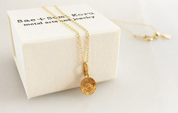 純金滿月墜飾 K24 Pure Gold Full Moon Pendant Top