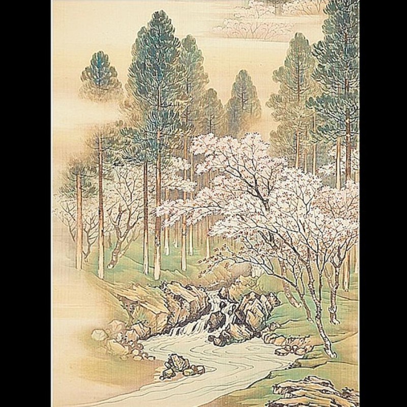 真作】【渡鹿庵】[杉谷雪樵] 11743 最上品 出展作 双幅 掛軸 日本画 「吉野龍田図」 落合東郭箱 絹本 花鳥図 熊本 肥後 雲谷派 在銘 |  LINEブランドカタログ