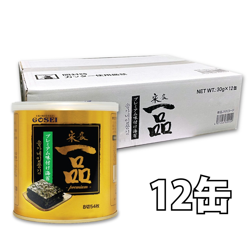 宋家 一品のり 1BOX 12缶入　五星 一品味付け海苔 韓国海苔 韓国のり 韓国食品 味付けのり 韓国お土産お歳暮 お中元 お贈り物 ギフト プレゼント