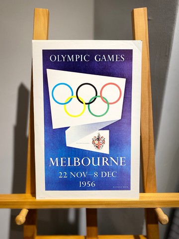 Vintage限量版奧運紀念海報- 1956年第16屆澳洲墨爾本奧運會