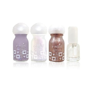 指甲油 【e-nail】星河法式 輕透微光玩彩收藏組(11ML/瓶)