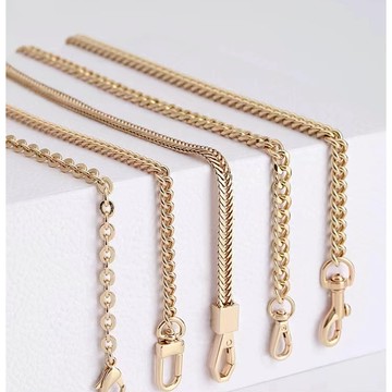 現貨速發 包包帶子 金屬包鏈配件 斜挎鏈條肩帶 包包金屬帶子 高檔鏈條配件 包金屬鏈子 包鏈 包包鏈條配件 肩帶鏈 扁鏈