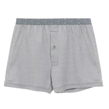 沁涼提織平口褲-千鳥格-鐵灰(男298461441)