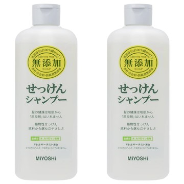 Miyoshi 無添加洗髮精 350ml 溫和清潔 無香料色素防腐劑 日本原裝進口  2瓶