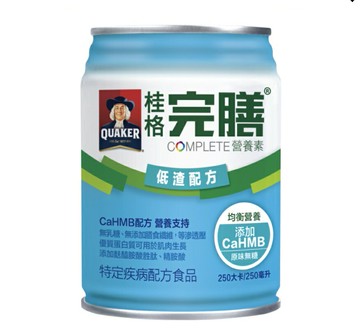 桂格 完膳營養素 低渣配方 250mlX24罐 低渣、0乳糖、0纖維 憨吉小舖