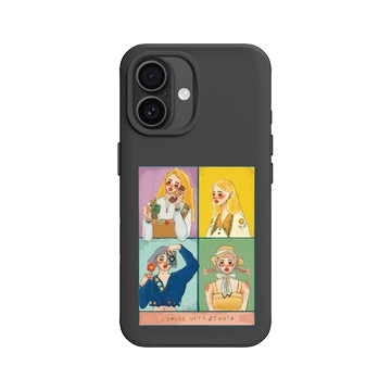 iPhone 16 SolidX 黑 - 甜蜜生活 - 花之歌