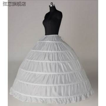 創意六鋼蓬裙婚紗裙撐演出服襯裙6圈無紗加大撐裙直銷