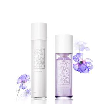 【星采保養品】花妍修護組〈微滴精露30ml*1+潤澤乳液50ml*1〉