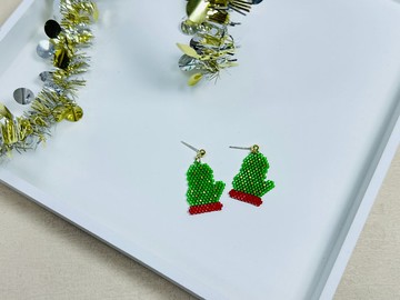 221258 聖誕節限定 串珠 耳環