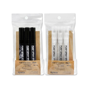 SLOWER (2袋任選超值組)日本Stint萬用隨身按壓式噴霧旅行分裝瓶10mlx3入/袋(容量可登機分裝液體密封瓶)