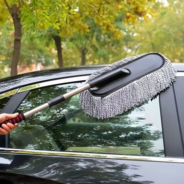迪索倫除塵撣子汽車擦車專用車刷車刷子軟毛除塵撣子毛刷車用清洗刷