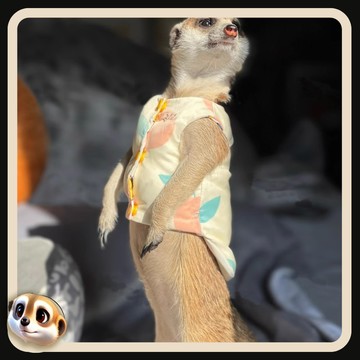 【XL-LX】秋冬羽絨服 冬季雙面可穿 長款 保暖 狐獴衣服 豚鼠 雪貂 可定製 小寵服飾