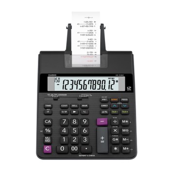 CASIO 12位數大螢幕專用事務打印紙捲機-(HR-150RC)