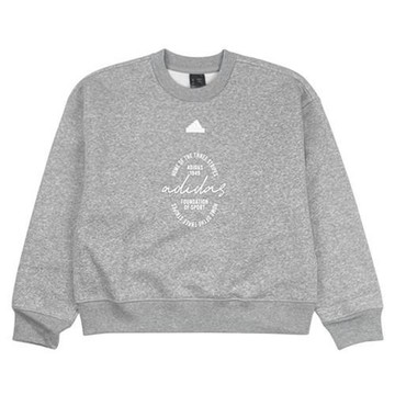 【下殺】Adidas 長袖上衣 男裝 刷毛大學T 灰【運動世界】IX3768