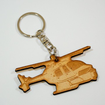 看見 齊柏林基金會 木質吊飾 空拍直升機 鑰匙圈  文創商