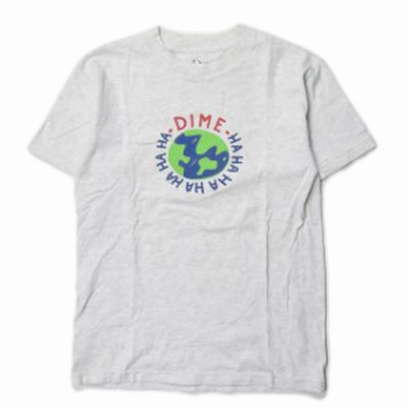 Dime ダイム Hahaha Tee ロゴプリントシャツ S グレー 半袖 Earth トップス 通販 Lineポイント最大1 0 Get Lineショッピング