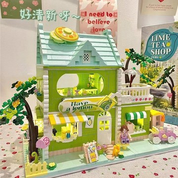 臺灣出貨🔥 積木建築 小屋 diy小房間 兼容積木 兼容樂高積木房子別墅公寓建築街景拚裝玩具兒童男女孩子生日禮物
