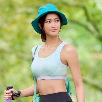 (蝦皮官方商城免運) 華歌爾-專業運動系列 B:4L-F:4L雙V美型支撐運動內衣(天際藍) NBB182D7