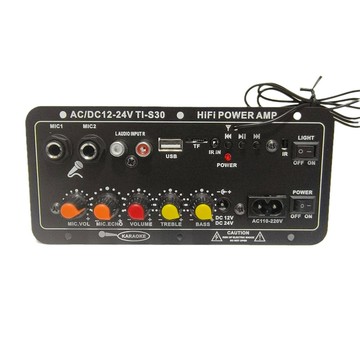 擴大機 大功率功放機 家用音響放大器 HIFI功放 功放板廠家專供數字插卡三用車載帶混響可接麥克MIC功放G