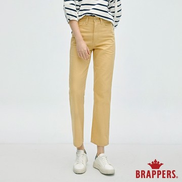 BRAPPERS 女款 Color Life色褲系列-高腰全棉八分褲-深卡其