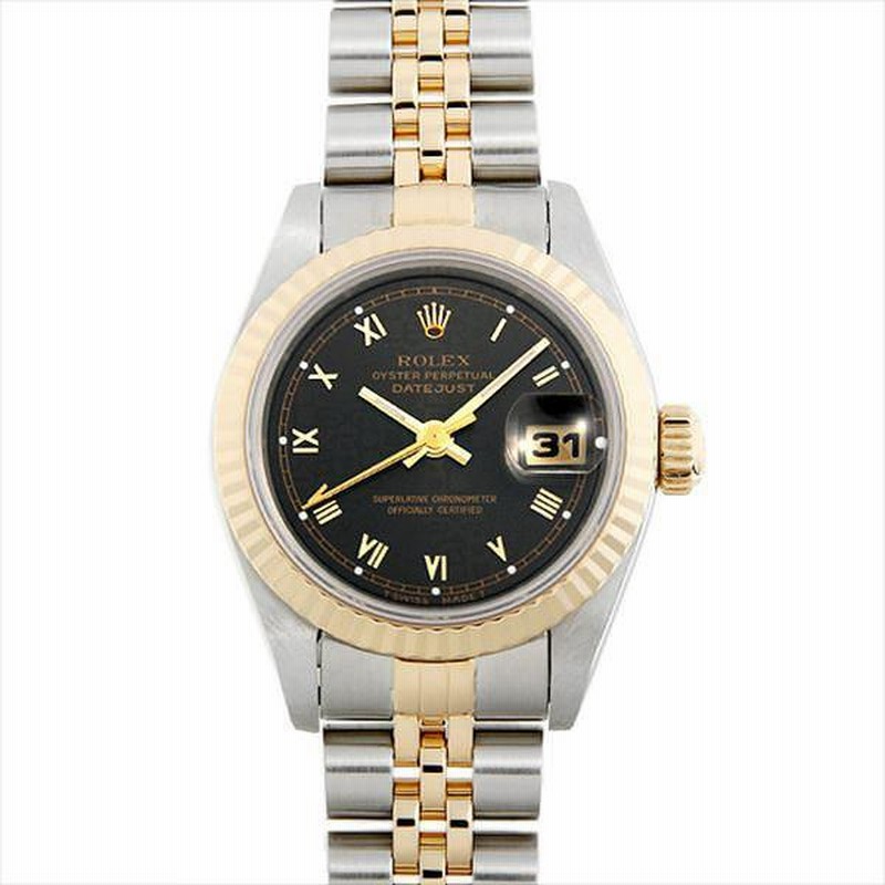 ロレックス デイトジャスト 69173 SS×YG ダイヤ10P 自動巻 S番